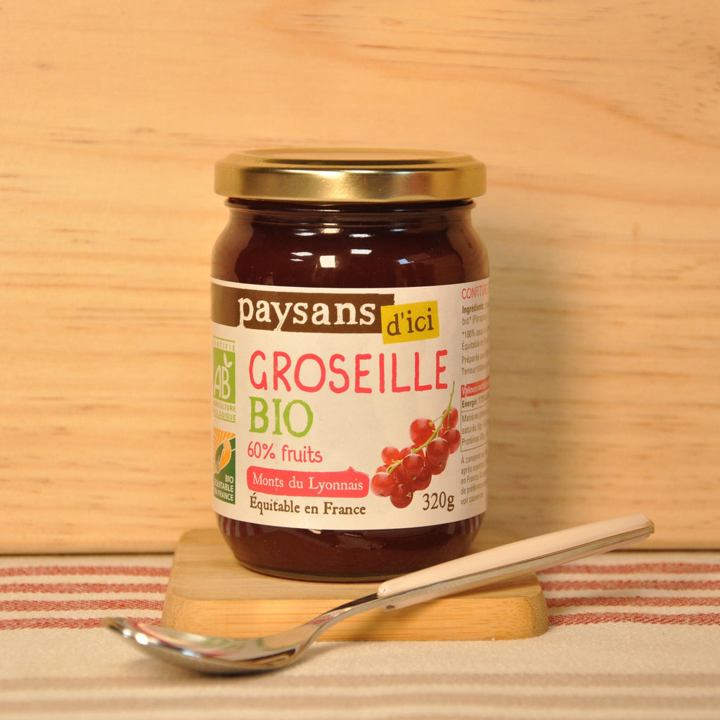 Confiture de groseille BIO - 320g Ethiquable vrac-zero-dechet-ecolo-toulouse