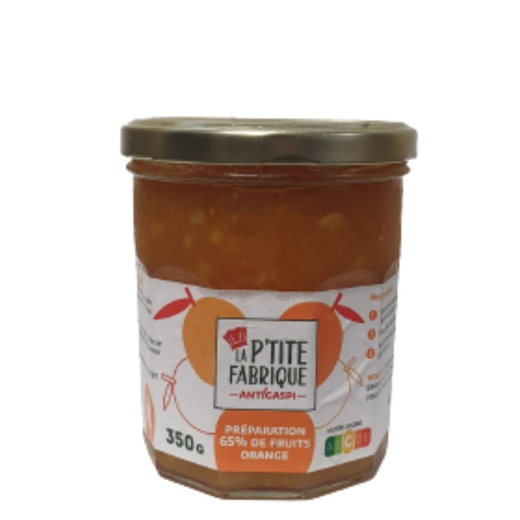 Confiture / Préparation 65% d'orange (350g) La P'tite Fabrique - Anti Gapsi vrac-zero-dechet-ecolo-saint-andre-cubza