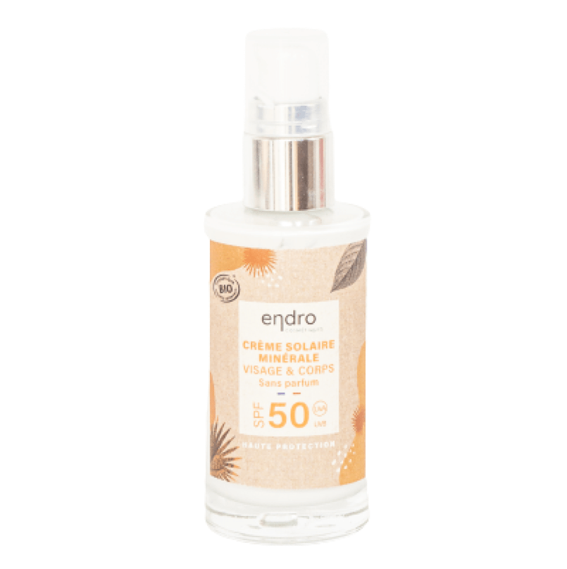 Crème solaire minérale SPF50 - Sans parfum (50 ml) - BIO Endro vrac-zero-dechet-ecolo-saint-andre-cubza