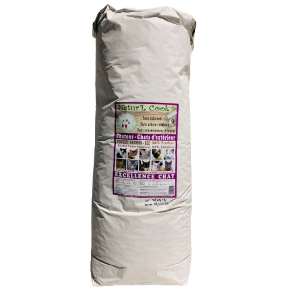 Croquettes pour chaton et chat d'extérieur (sac de 12kg) Natur'L Cook vrac-zero-dechet-ecolo-saint-andre-cubza