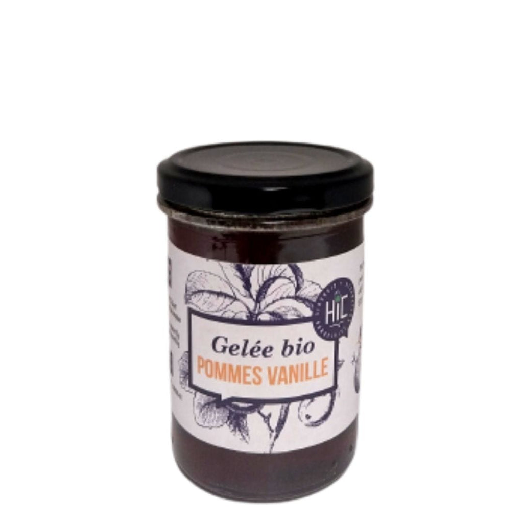 Gelée de pommes / vanille BIO - 240g Cidrerie HIC vrac-zero-dechet-ecolo-saint-andre-cubza