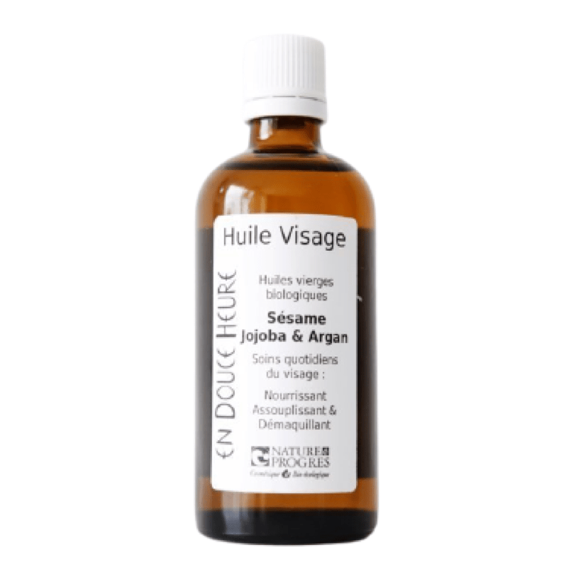 Huile VISAGE - Sésame, Jojoba & Argan (100ml) En Douce Heure vrac-zero-dechet-ecolo-saint-andre-cubza