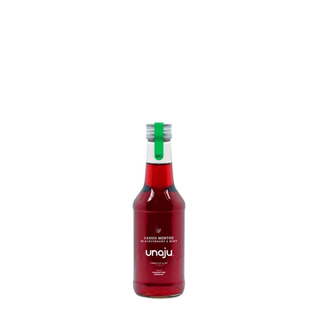 Jus pétillant Cassis Menthe (25cl) - BIO Unaju vrac-zero-dechet-ecolo-saint-andre-cubza