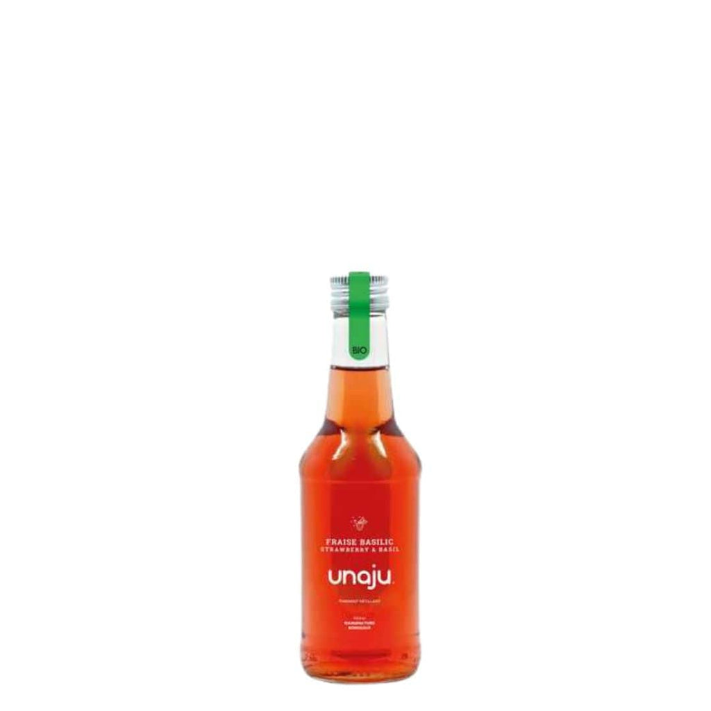 Jus pétillant Fraise Basilic (25cl) - BIO Unaju vrac-zero-dechet-ecolo-saint-andre-cubza