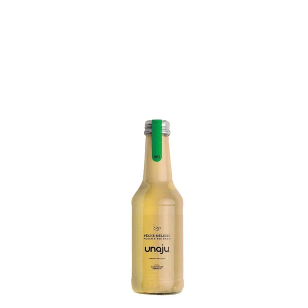 Jus pétillant Pêche Mélisse (25cl) - BIO Unaju vrac-zero-dechet-ecolo-saint-andre-cubza