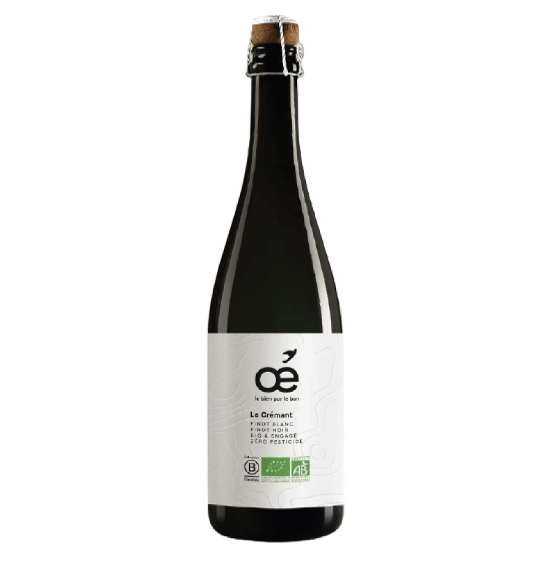 Le Crémant d'Alsace - Bouteille consignée ! (75cl) - BIO Oé - Le Bien par le Bon vrac-zero-dechet-ecolo-saint-andre-cubza