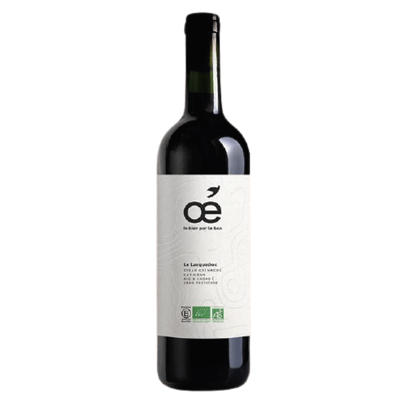 Le Languedoc ROUGE 2018 - Bouteille consignée ! (75cl) - BIO Oé - Le Bien par le Bon vrac-zero-dechet-ecolo-saint-andre-cubza