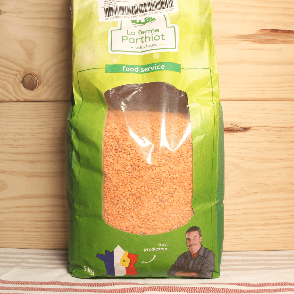 Lentilles corail de France - 5kg La Ferme Parthiot vrac-zero-dechet-ecolo-saint-andre-cubza