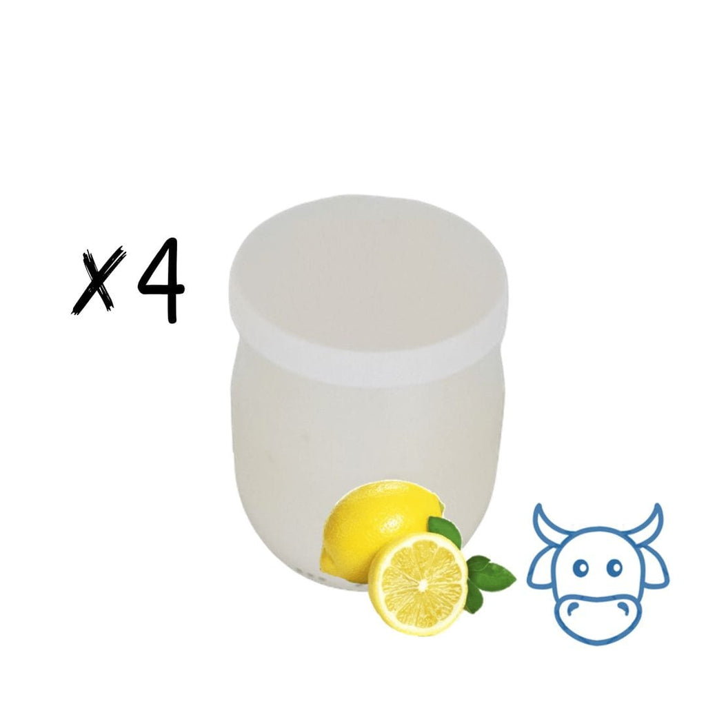 Lot 4 Yaourts aromatisés citron (125g x 4) L'atelier du lait vrac-zero-dechet-ecolo-saint-andre-cubza