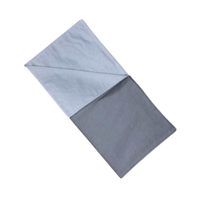 Lot de 2 serviettes de table gris / gris clair APE Bertrand Cabanes vrac-zero-dechet-ecolo-saint-andre-cubza