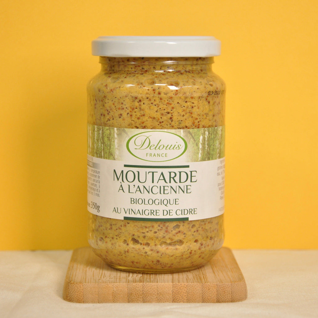 Moutarde à l'ancienne BIO - 350g Delouis vrac-zero-dechet-ecolo-saint-andre-cubza