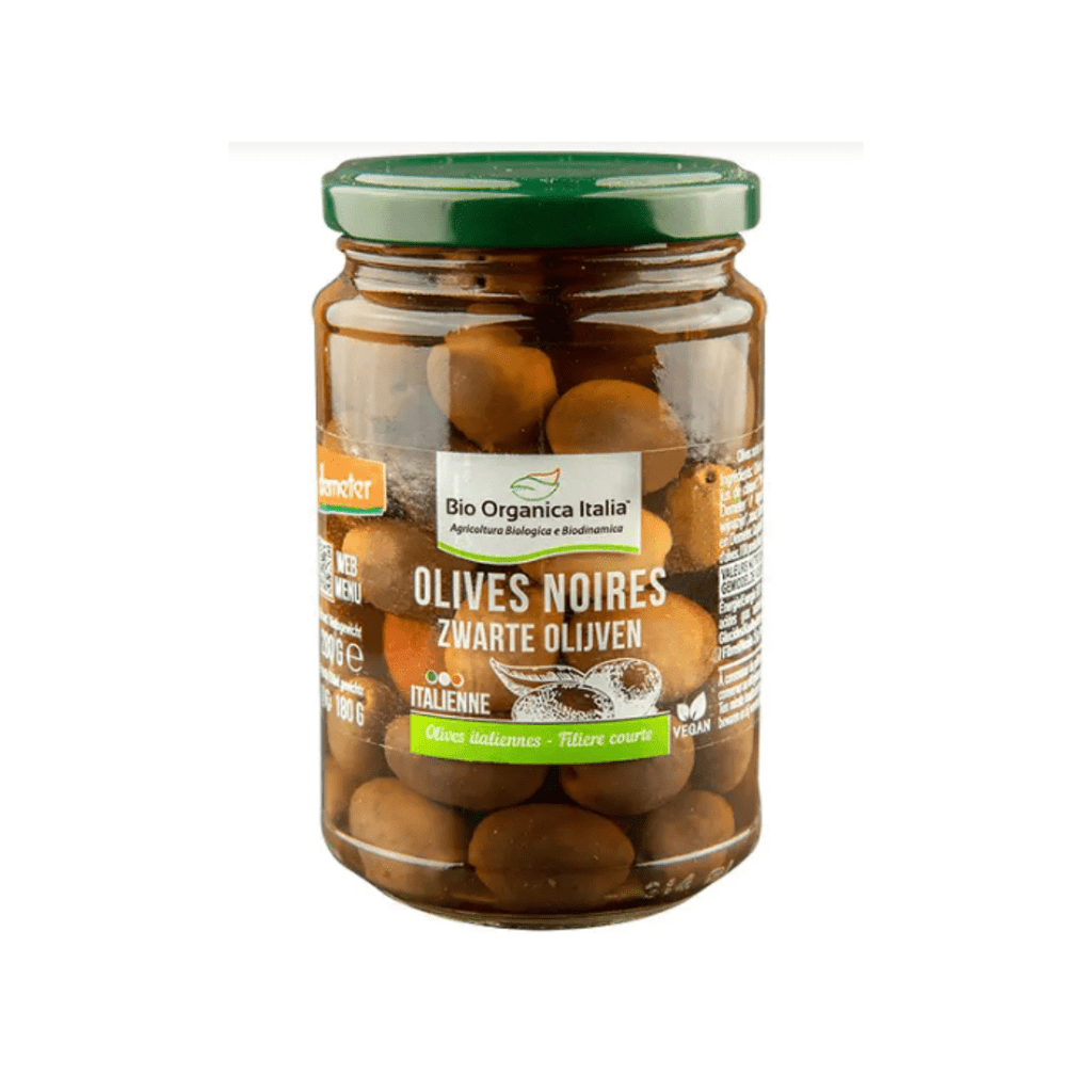 Olives noires entières en saumure Déméter et BIO - 280g Ekibio vrac-zero-dechet-ecolo-saint-andre-cubza