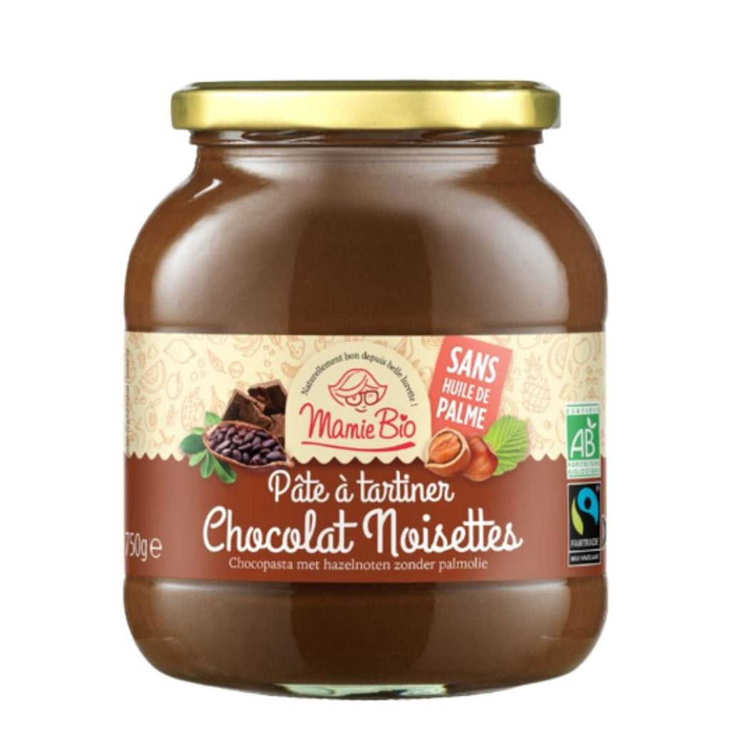 Pâte à tartiner chocolat noisettes GRAND FORMAT (750g) - BIO Mamie bio vrac-zero-dechet-ecolo-saint-andre-cubza