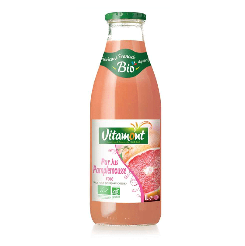 Pur jus de pamplemousses roses (1L) - BIO Vitamont vrac-zero-dechet-ecolo-saint-andre-cubza