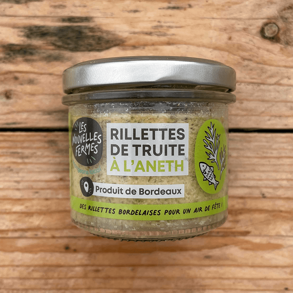 Rillettes de truite à l'aneth - 90g Les Nouvelles Fermes vrac-zero-dechet-ecolo-saint-andre-cubza