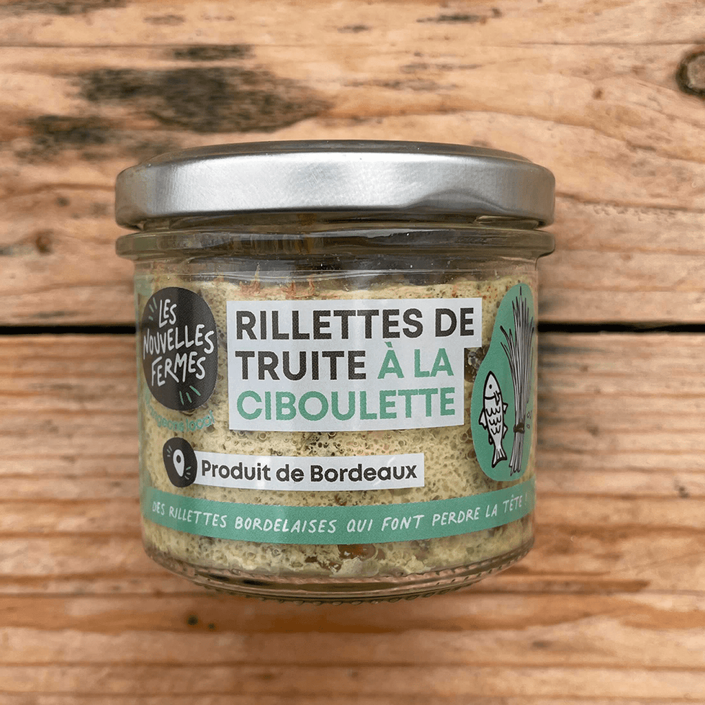 Rillettes de truite à la ciboulette - 90g Les Nouvelles Fermes vrac-zero-dechet-ecolo-saint-andre-cubza