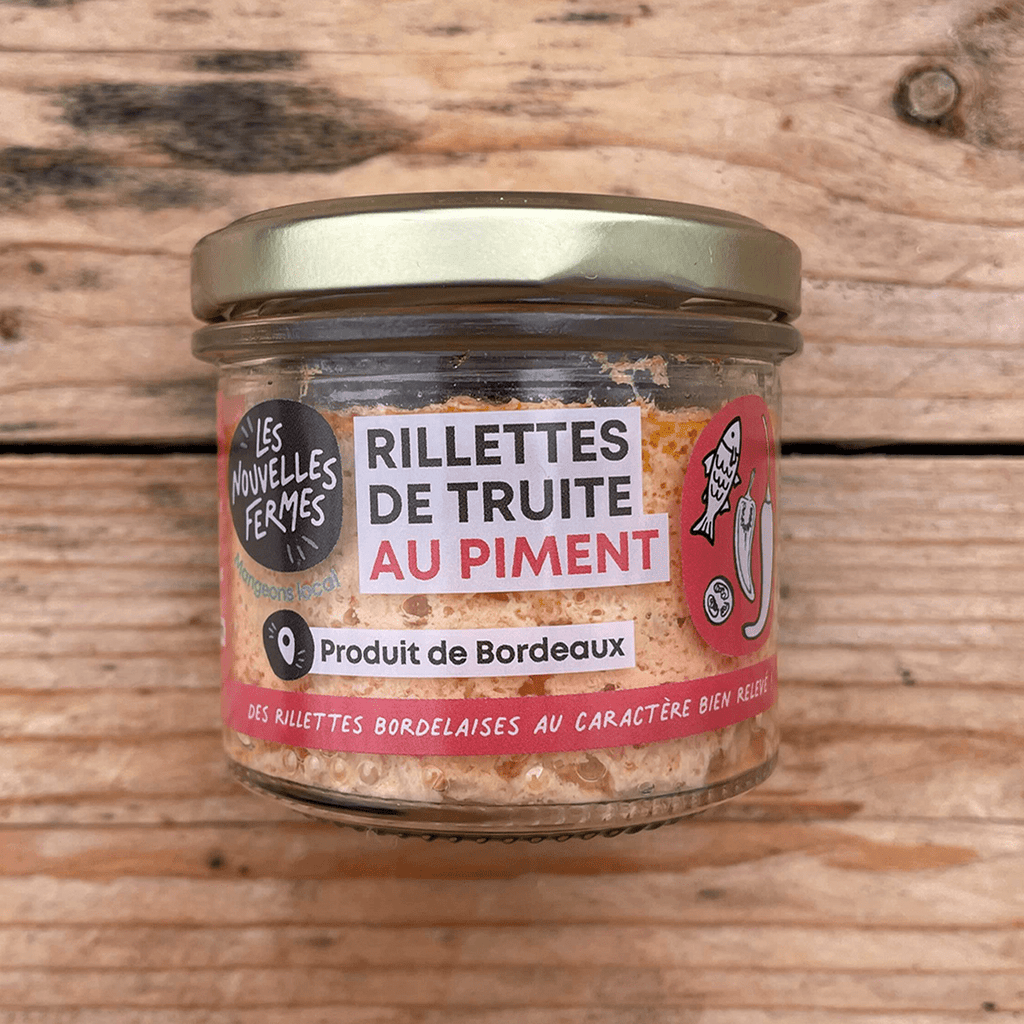 Rillettes de truite au piment d'Espelette - 90g Les Nouvelles Fermes vrac-zero-dechet-ecolo-saint-andre-cubza