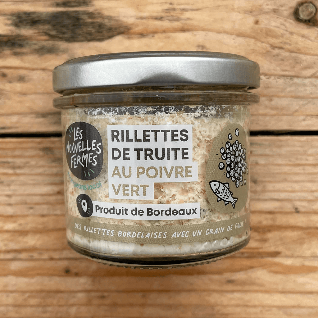 Rillettes de truite au poivre vert - 90g Les Nouvelles Fermes vrac-zero-dechet-ecolo-saint-andre-cubza