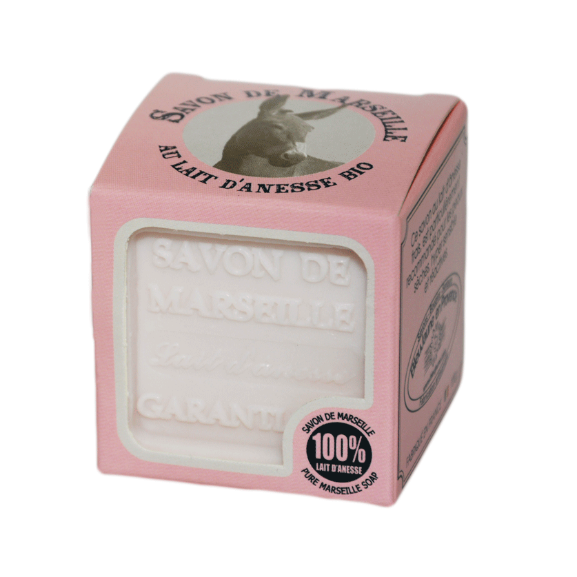 Savon lait d'ânesse cube - 100g BleuJaune vrac-zero-dechet-ecolo-saint-andre-cubza