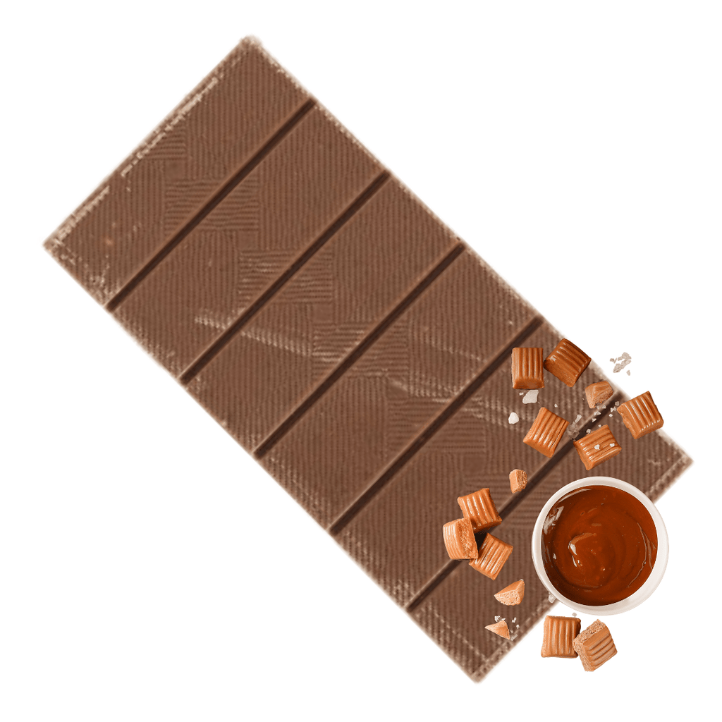 Tablette de chocolat au LAIT caramel beurre salé ACCIDENTÉE (2 x 70g) Supersec vrac-zero-dechet-ecolo-saint-andre-cubza