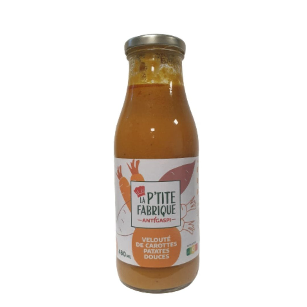 Velouté de carottes et de patates douces au lait d'avoine (480mL) La P'tite Fabrique - Anti Gapsi vrac-zero-dechet-ecolo-saint-andre-cubza