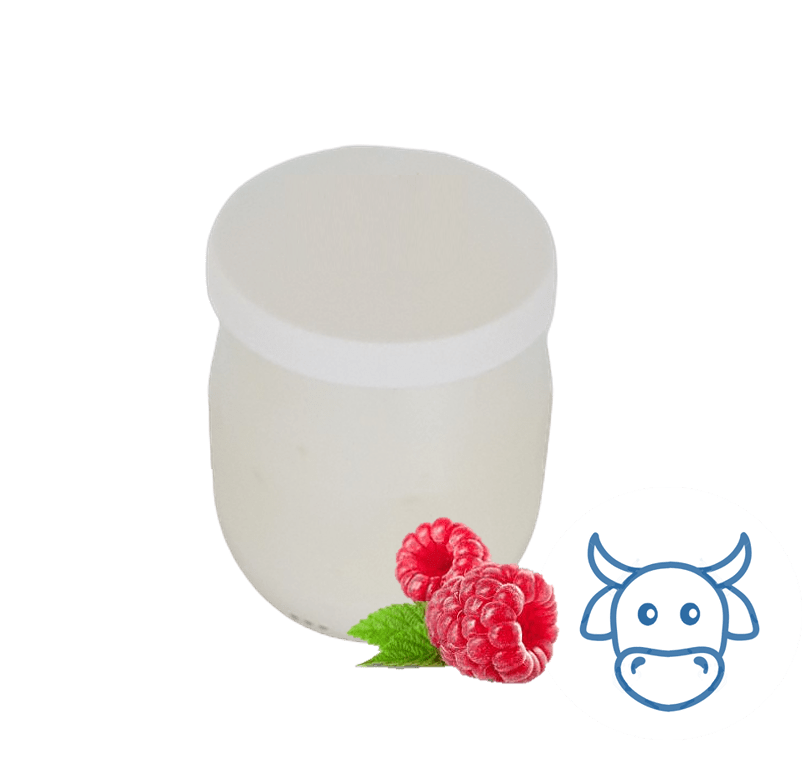 Yaourt aromatisé framboise (125g) L'atelier du lait vrac-zero-dechet-ecolo-saint-andre-cubza